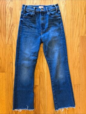 Mother sz 25‎ The Hustler Ankle Fray Balls of Yarn zip fly great condition